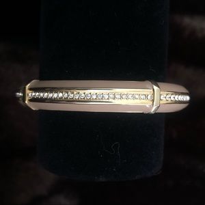 Vince Camuto Hinged Enamel Bangle Bracelet